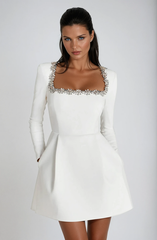 Selene - Confident Mini Wedding Guest Dress