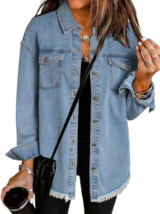 Eden | Timeless Denim Button Women Casual Jacket