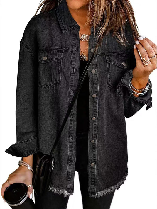 Eden | Timeless Denim Button Women Casual Jacket