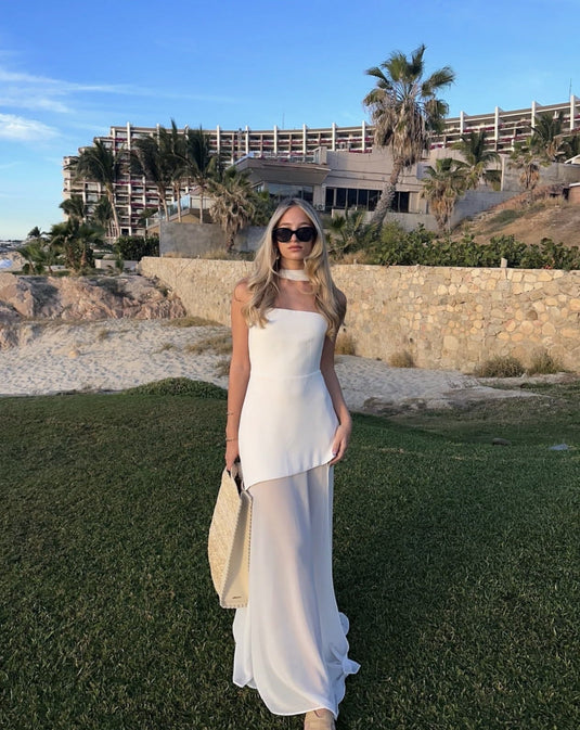 Simone - Strapless Maxi Wedding Guest Dress