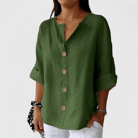 Beatrix | Stylish V-Neck Women Blouse