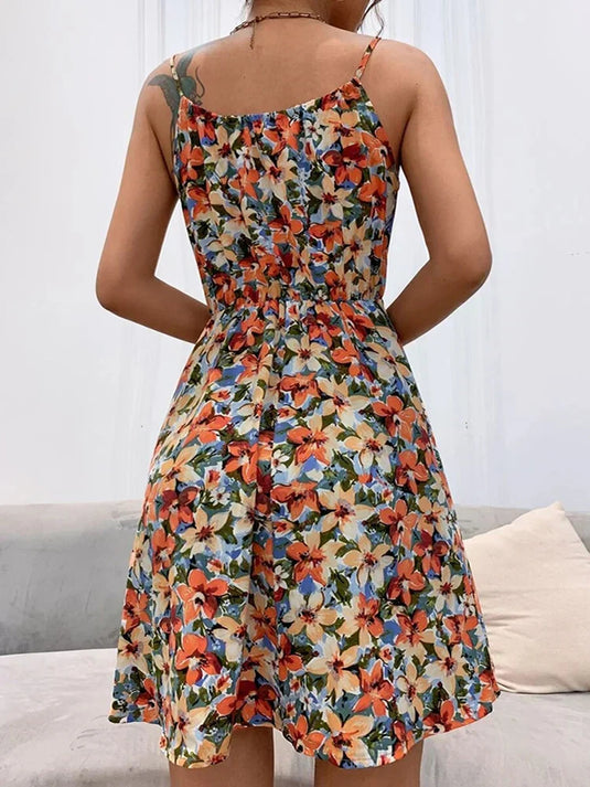 Kimmy  | Elegant Printed Maxi Floral Dress