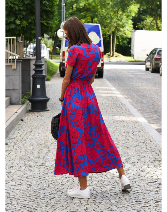 Laura | Lovely V-Neck Maxi Floral Dress