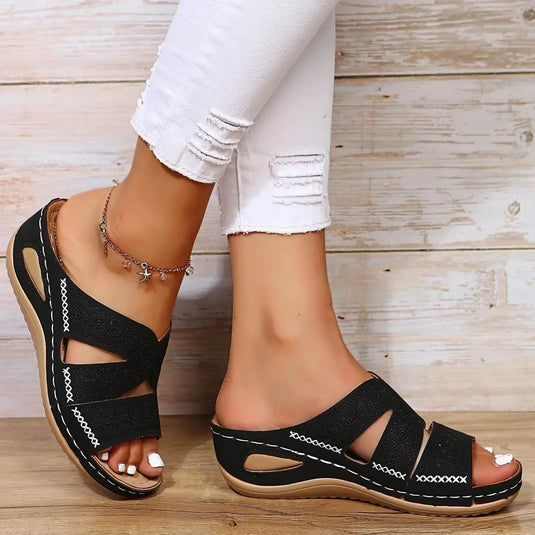 Britney | Flexible Buckle Strap Women Orthopedic Sandals