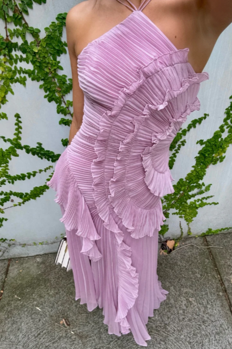 Traci - Pleated Wedding Guest Dress