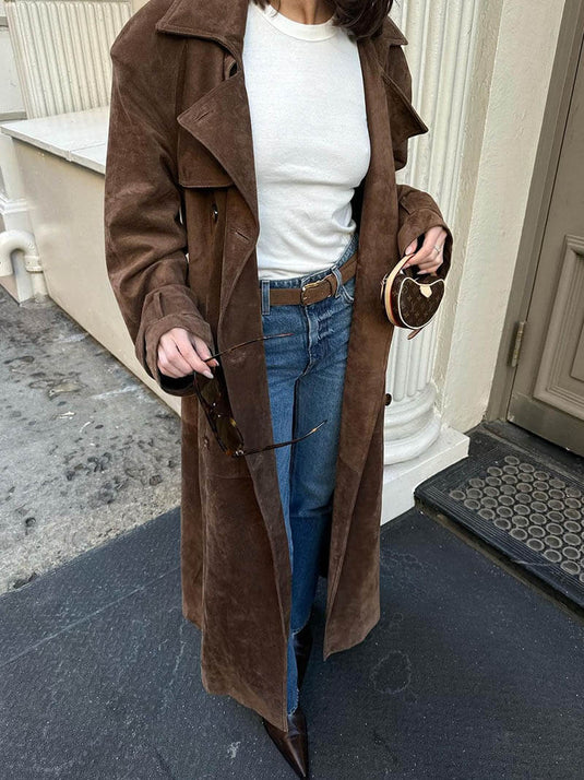 Makayla | Polished Belted Lapel Women Trench Coat