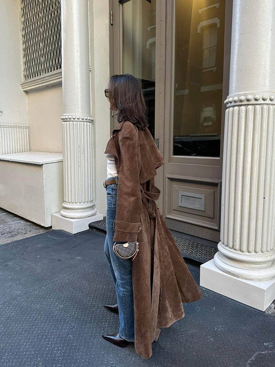 Makayla | Polished Belted Lapel Women Trench Coat