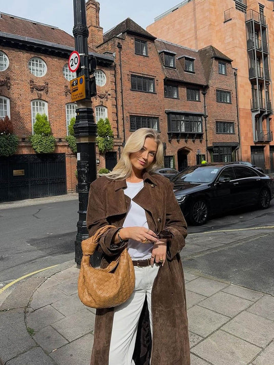 Makayla | Polished Belted Lapel Women Trench Coat