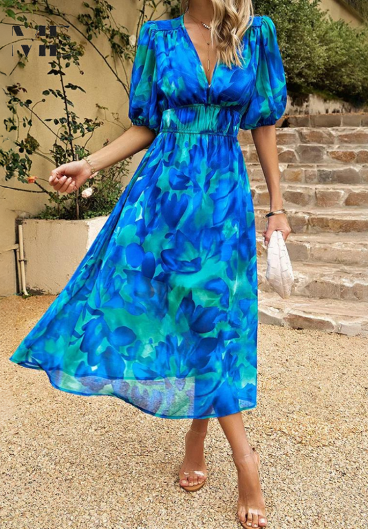 Nica | Charming Midi Floral Dress
