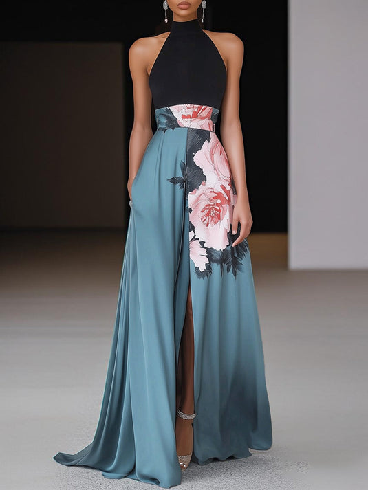 Janel | Stunning Sleeveless Maxi Floral Dress