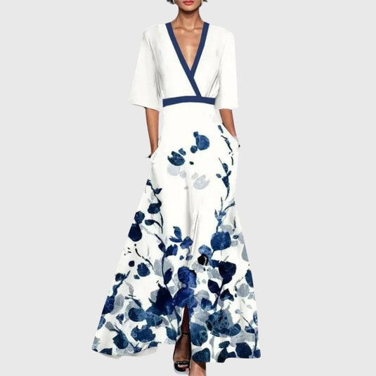 Krish | Elegant  Maxi Floral Dress