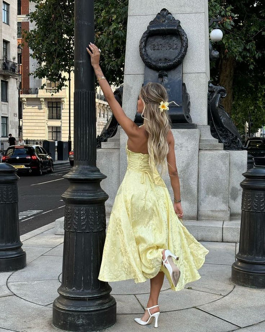 Toni | Stunning V-Neck Wedding Guest Dress