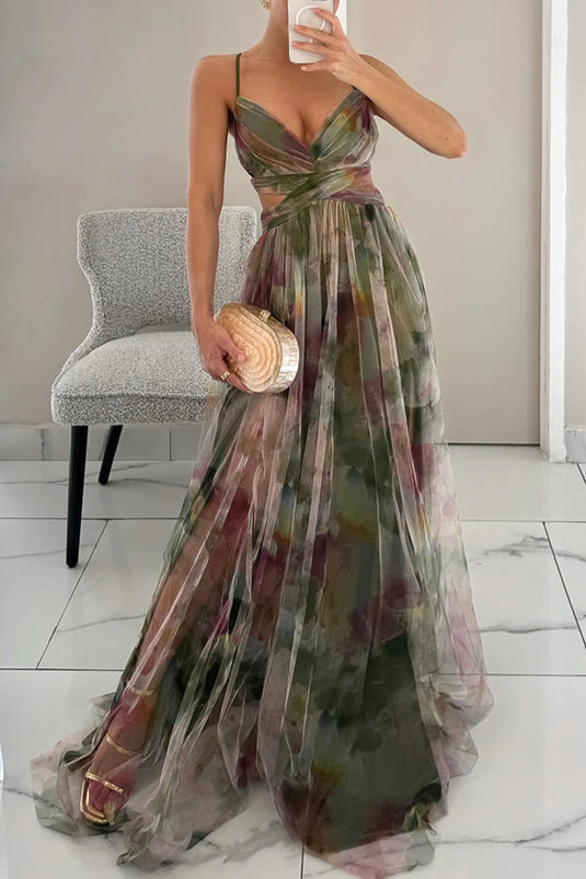 Cindy | Stunning Floral Print Maxi Dress