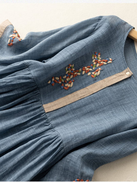 Marian | Artisan Touch Embroidered Midi Summer Dress