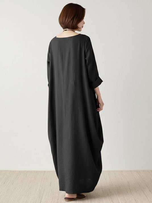Eliz | Effortless 3/4 Sleeve Maxi Boho Dress