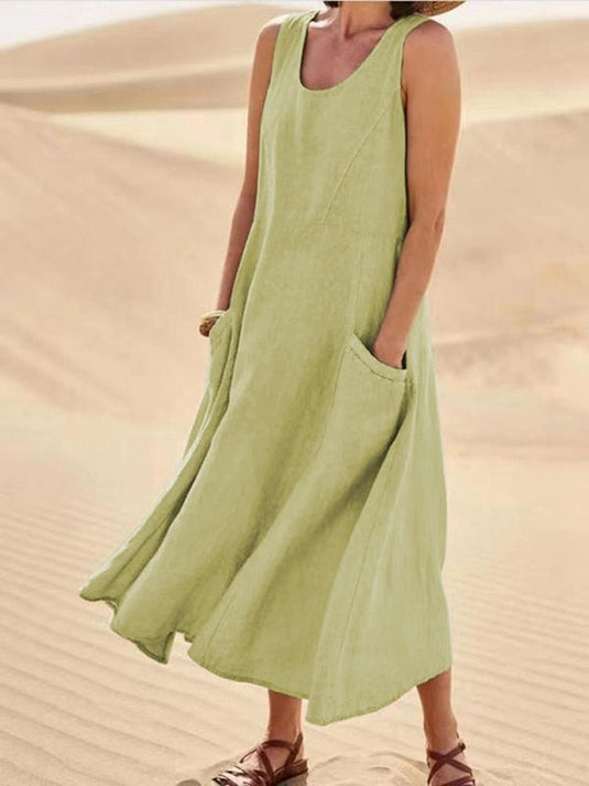 Mina | Relaxed Sleeveless Maxi Casual Summer Dress