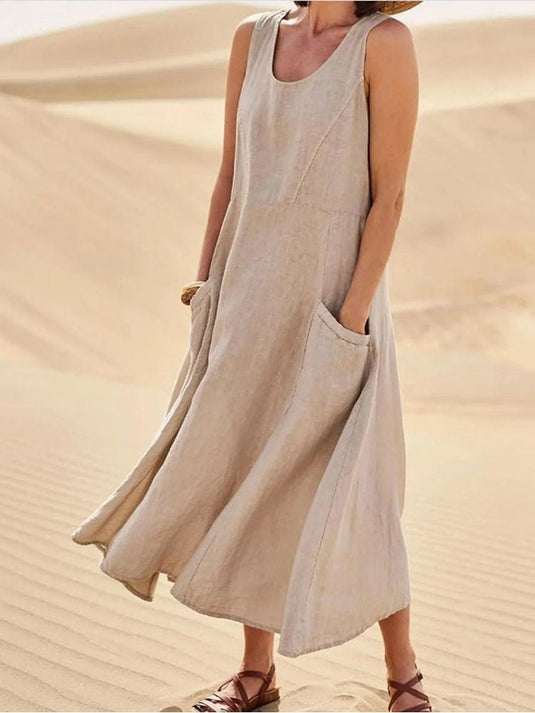 Mina | Relaxed Sleeveless Maxi Casual Summer Dress