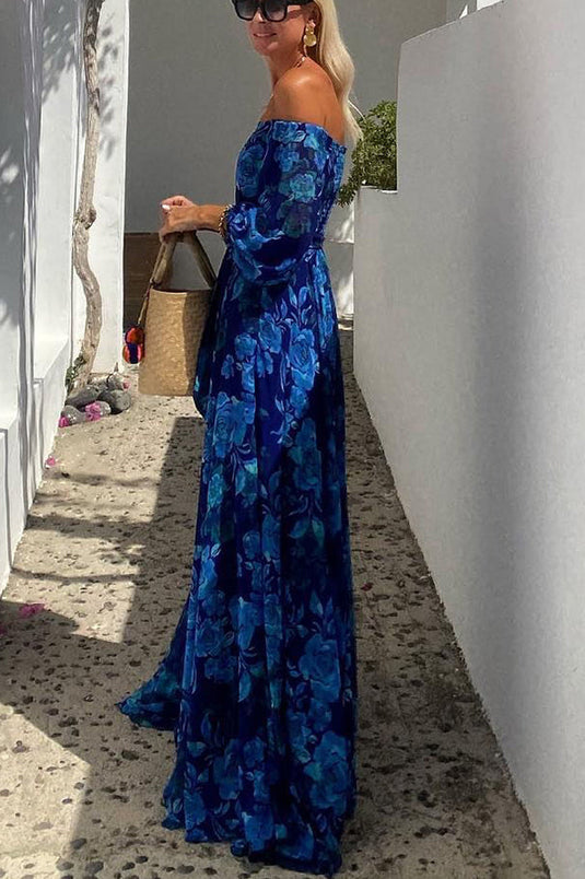 Shelby - Off Shoulder Floral Wedding Guest Dress