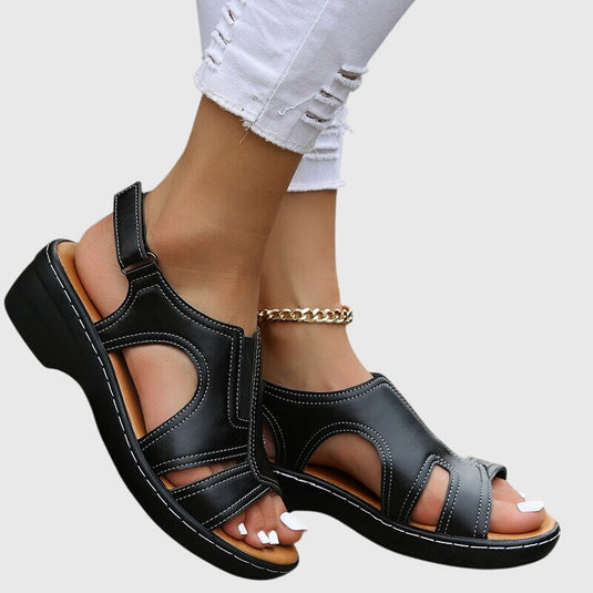 Jessa -  Soft Support Closed Toe Orthopedic Sandals