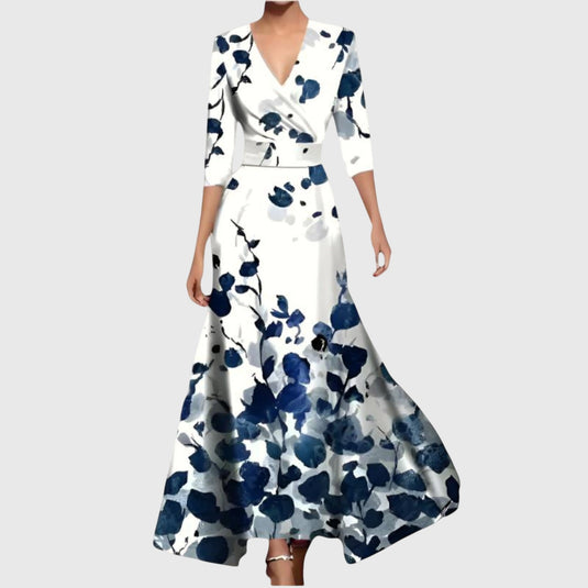 Krish | Elegant  Maxi Floral Dress
