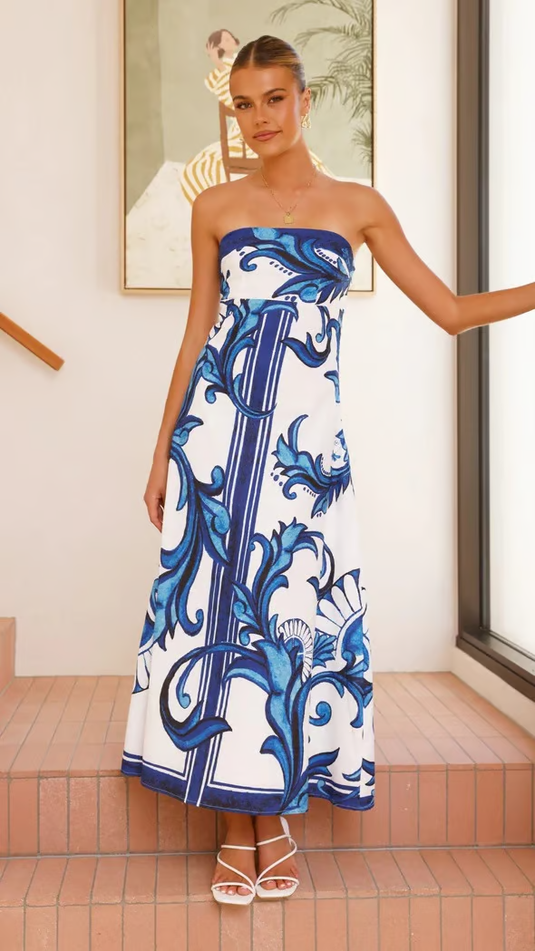 Nellie - Playful Printed Wedding Guest Dress
