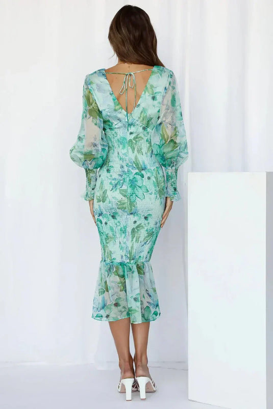 Summer - Radiant Floral Wedding Guest Dress