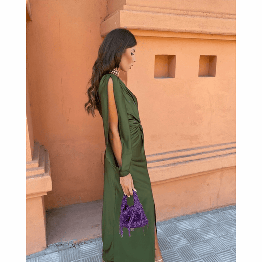 Rhiain - Elegant Evening Wedding Guest Dress