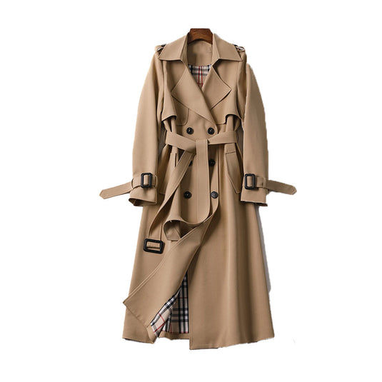 Lizzie | Refined Belted Double Breasted Women Trench Coat