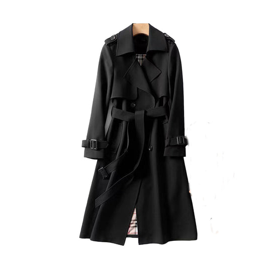 Lizzie | Refined Belted Double Breasted Women Trench Coat
