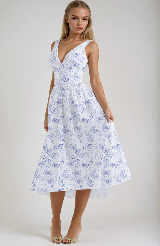 Elga | Elegant Summer Floral Dress