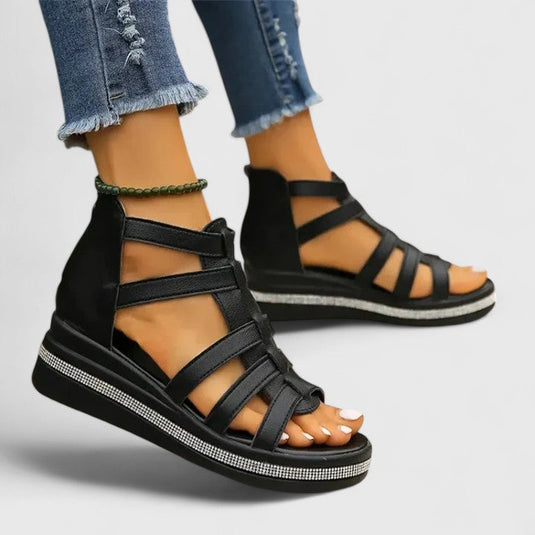 Christy | Sparkling Strass Orthopedic Sandals