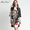 Spring Summer Women's Dress Half sleeve Crystal