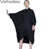 Irregular Blouse Dress Woman Pullover Half Sleeve Dress