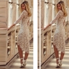 Pencil Dress Half Sleeve Knee-Length Dresses For Women Sexy V-neck