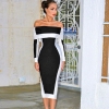 New Long Sleeve Bodycon Bandage Dress - Women's Vestidos 19 Runway Party Dress