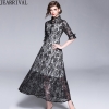 Elegant Lace Dress 18 High Quality Half Sleeve Hollow Out Slim