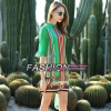 Europe temperament Sleeve Silk Stretch Satin Dress leopard print half Sleeve