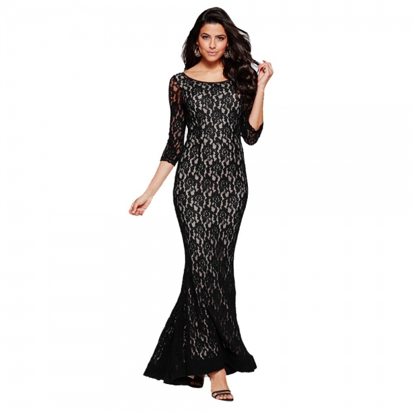 Mermaid Lap Lace Dress Evening Party Empire Waist Graceful Dress
