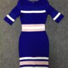 Half Sleeve Hollow Out Rayon Bandage Dress Party Elegant
