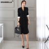 OL style A-line knee-length Casual half sleeve slim