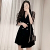 Plus Size Dresses Summer 19 Women Bodycon Ladies Dresses V-neck Half Sleeve Black Midi Dress Ropa Mujer Vestidos Verano 19