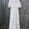Long Dress High Quality Women Ruffled Collar Hollow
