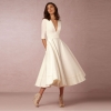 Night Club Long Dress Solid Color Female Office Casual Dress