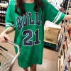 Concise Casual O Neck half Sleeve dress casual loose