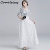 V-neck Long Dress Elegant Sliver Sequin Women Evening Party