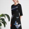 Embroidery Cartoons Sequined Fashion Casual Autumn Short Dress