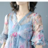 Big Size Elegant Lady Vestidos Loose Solid Dress With Lining