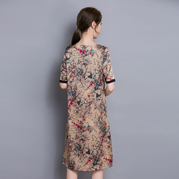 Half Sleeve Floral Women Summer Dress 19 Women Clothing High Quality Vestidos Vintage Dress Plus size 4XL Ladies DressesFYY345 2 Summer Wardrobe with the High-Quality Half Sleeve Floral Dress