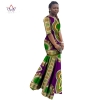 Plus Size Dashiki African Print Clothing Half Sleeve Mermaid Dress Maxi Dress