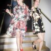 Floral Embroidered A-Line Lace Half Sleeve Dress Hot Dresses Slim